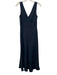J. Crew Size 6 Black Silk Surplice Sleeveless Maxi Dress Black / 6