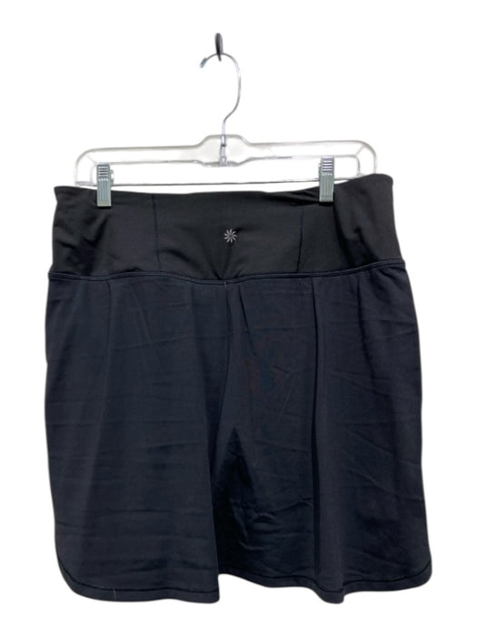 Athleta Size Medium Black Elastic Waist Skort Zip Pockets Skirt Black / Medium