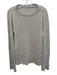 M.M. Lafleur Size S Beige Linen Split Hem roll neck Flare Sleeve Sweater Beige / S