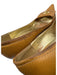 Coach Shoe Size 9 Tan Brown Leather Upper Turn Lock Stacked Heel Pumps Tan Brown / 9