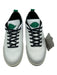 Nike Shoe Size 5.5 White & Green Leather Lace Up Low Top Suede Detail Sneakers White & Green / 5.5