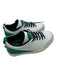 Nike Shoe Size 5.5 White & Green Leather Lace Up Low Top Suede Detail Sneakers White & Green / 5.5