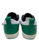 Nike Shoe Size 5.5 White & Green Leather Lace Up Low Top Suede Detail Sneakers White & Green / 5.5