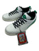 Nike Shoe Size 5.5 White & Green Leather Lace Up Low Top Suede Detail Sneakers White & Green / 5.5