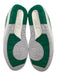 Nike Shoe Size 5.5 White & Green Leather Lace Up Low Top Suede Detail Sneakers White & Green / 5.5