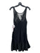 Pearl Georgina Chapman Size 10 Black Nylon Mesh Overlay Lace Slip Inc Dress Black / 10