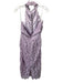 Bardot Size M Lavender Polyester Sleeveless Mock Neck Lace Overlay Dress Lavender / M