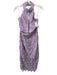 Bardot Size M Lavender Polyester Sleeveless Mock Neck Lace Overlay Dress Lavender / M