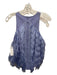 Ganni Size 36/XS Lavender Purple Polyester Fringe High Round Neck Sleeveless Top Lavender Purple / 36/XS