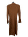 Rails Size S Brown Cotton Blend Ribbed Collared Button Up Long Sleeve Midi Dress Brown / S