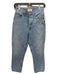 Agolde Size 26 Light Wash Cotton Denim High Rise Straight Leg 5 Pocket Jeans Light Wash / 26