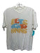 RE/DONE Size XS White Yellow Blue Cotton Round Neck Short Sleeve Graphic Top White Yellow Blue / XS