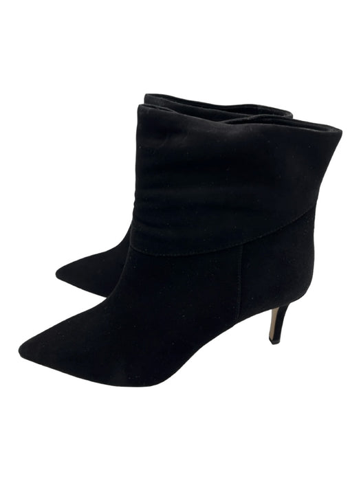 Ilio Smeraldo Shoe Size 38 Black Suede Pointed Toe Ankle Kitten Heel Booties Black / 38