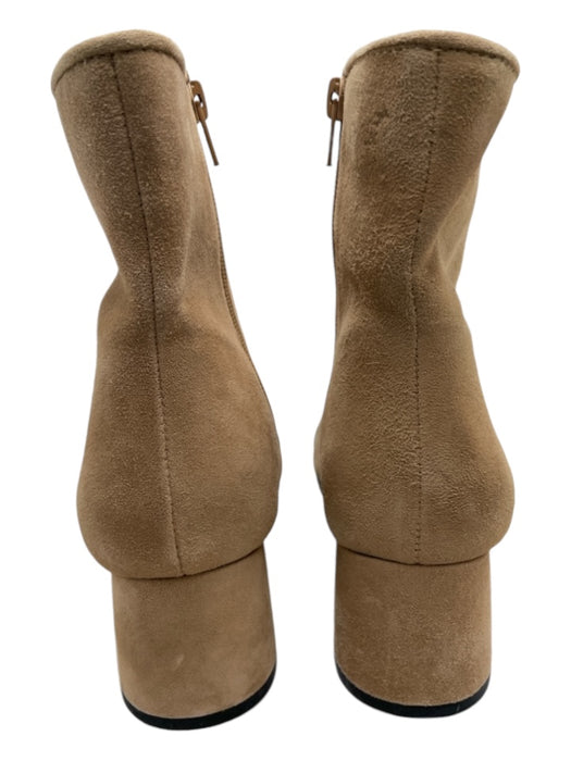 Steve Madden Shoe Size 7.5 Beige & Black Suede Almond Toe Calf High Booties Beige & Black / 7.5