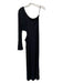 LNA Size M Black Rayon Side Cut Out One Long Sleeve Maxi Dress Black / M