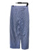 Sugar + Lips Size M Blue & White Cotton Blend Vertical Stripes Wide Leg Pants Blue & White / M