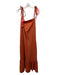 Andres Otalora Size 4 Orange Cotton Spaghetti Strap Rope Design Tassel Dress Orange / 4