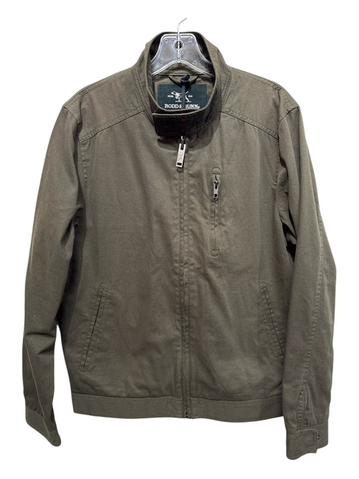 Rodd & Gunn NWT Size S Olive Green Cotton Solid Zipper Men's Jacket Olive Green / S