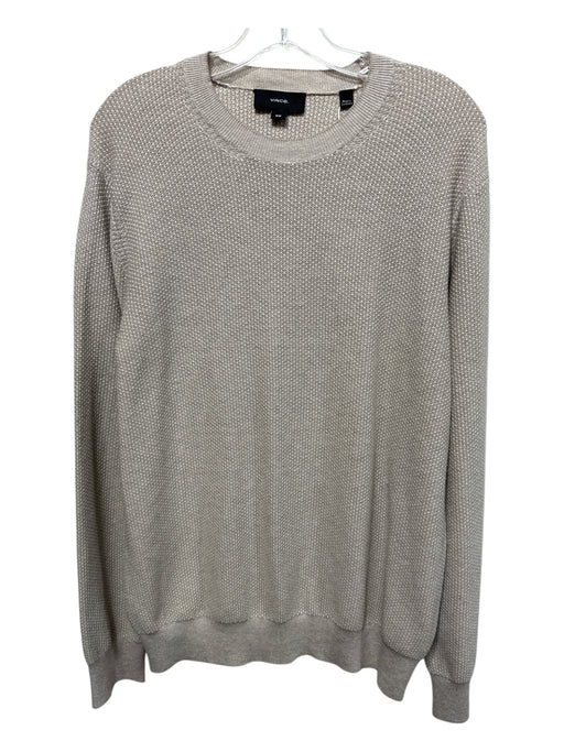 Vince NWT Size M Beige Wool Blend Crewneck Men's Sweater Beige / M