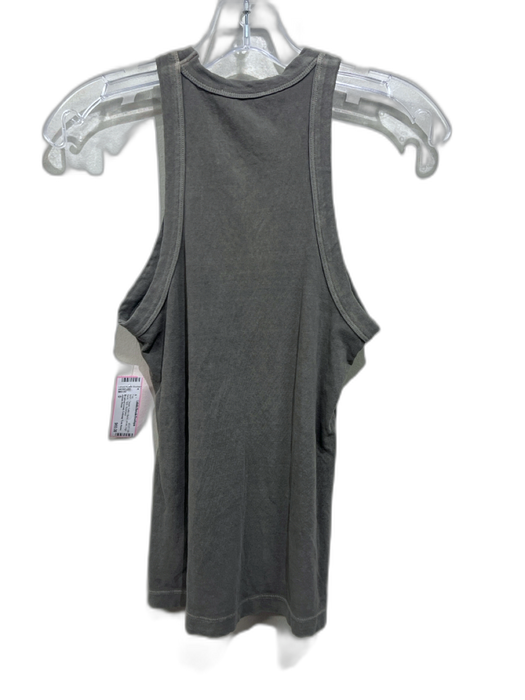 James Perse Size 0 Taupe Cotton Blend Jersey High Neck Tank Top Taupe / 0
