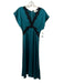 Sea New York Size 4 Teal & Black Polyester Short Sleeve Lace Detail Dress Teal & Black / 4