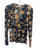 Ulla Johnson Size S navy blue, orange, multi Rayon & Elastane Long Sleeve Top navy blue, orange, multi / S