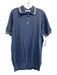 Brunello Cucinelli NWT Size 54 Blue Cotton Solid Knit Polo Men's Short Sleeve Blue / 54