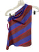 Staud Size Small Red, Purple, Brown Cotton Sleeveless Striped One Shoulder Top Red, Purple, Brown / Small