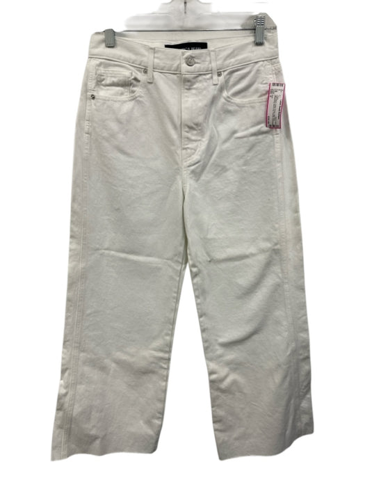 Zara Size 6 Light Wash Cotton Denim High Rise Whiskering Barrel Leg Jeans Light Wash / 6
