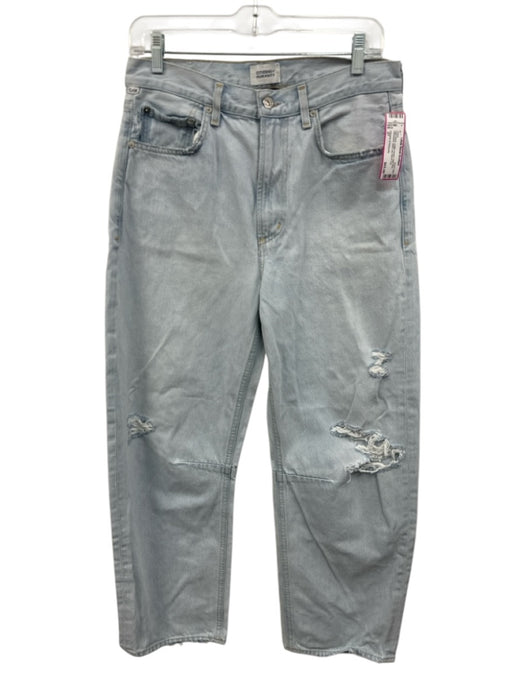 Citizens of Humanity Size 27 Light Wash Cotton Denim High Rise Distressed Jeans Light Wash / 27