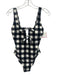 Kate Spade Size XS Black & White Nylon Blend Sleeveless Buffalo Check swimwear Black & White / XS