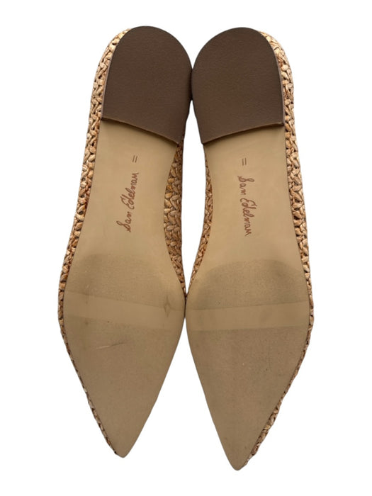 Sam Edelman Shoe Size 11 Beige Manmade Material Pointed Toe Woven Flats Beige / 11