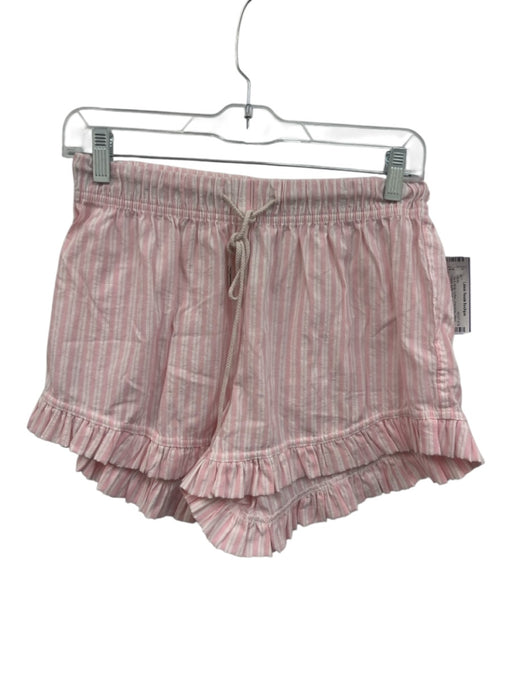 Intimately Free People Size Est S Pink & White Cotton Drawstring Waist Shorts Pink & White / Est S