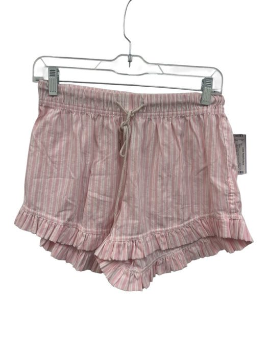 Intimately Free People Size Est S Pink & White Cotton Drawstring Waist Shorts Pink & White / Est S