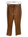 Paige Size 27 Brown Vegan Leather High Rise Flare Pants Brown / 27