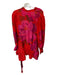 Farm Rio Size XS Purple & Red Viscose Blend Long Balloon Sleeve Flowers Dress Purple & Red / XS