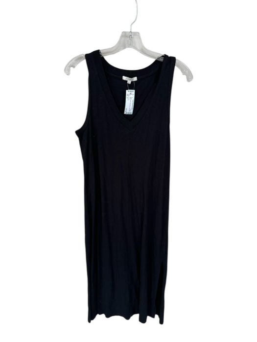 Z Supply Size S Black Cotton Sleeveless V Neck Maxi Dress Black / S