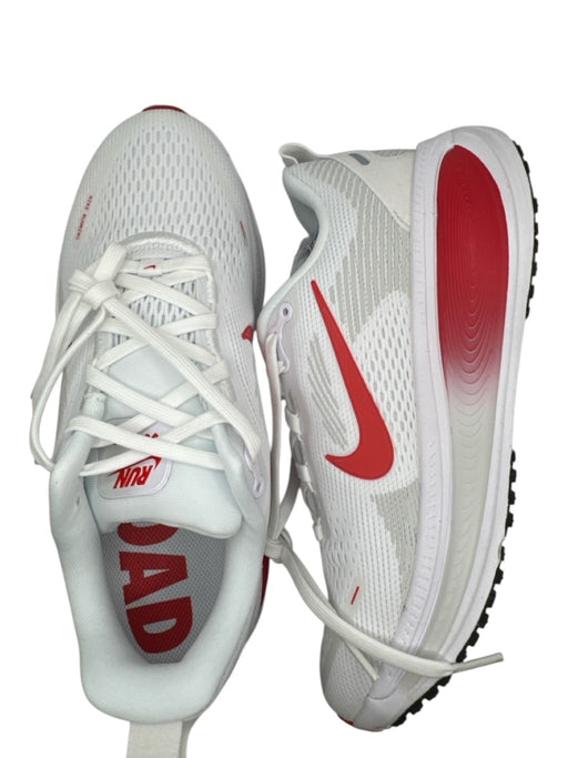 Nike Shoe Size 7.5 White & Red Canvas Lace Up Athletic Sneakers White & Red / 7.5