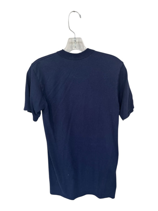 Majestic Size S Navy & Red Cotton Atlanta Braves Buttons Athletic Men's T-Shirt Navy & Red / S