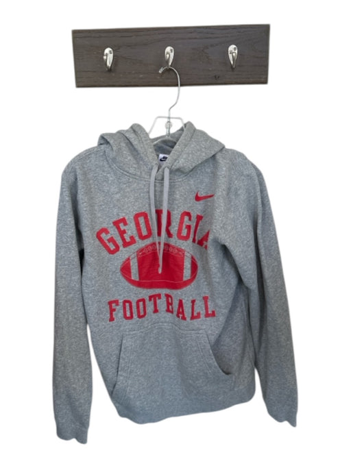 Nike Gray Cotton Blend UGA Draw Cord Men's Hoodie Gray / S