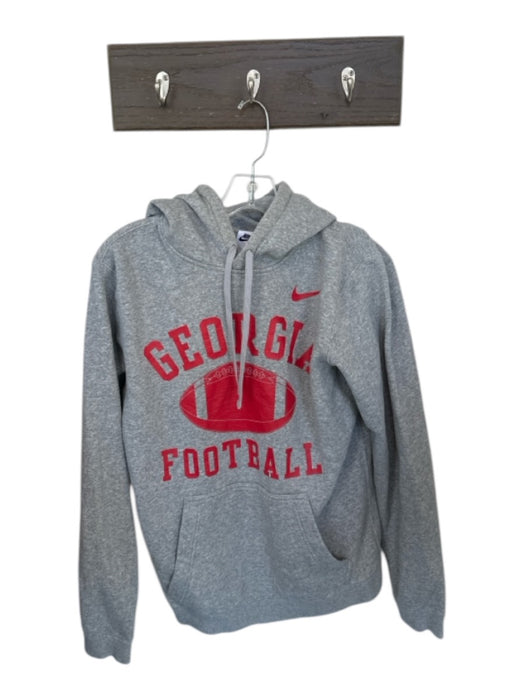 Nike Gray Cotton Blend UGA Draw Cord Men's Hoodie Gray / S