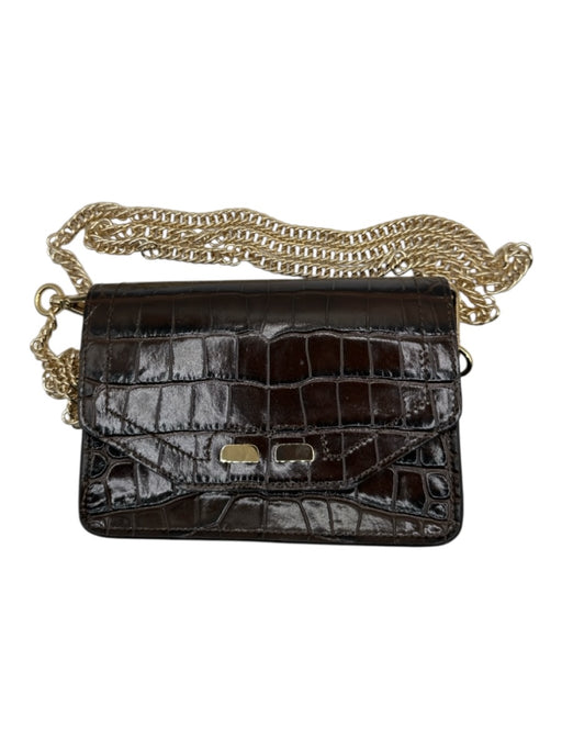Bene Brown Chain Magnet Card Holder Purse Brown / One Size