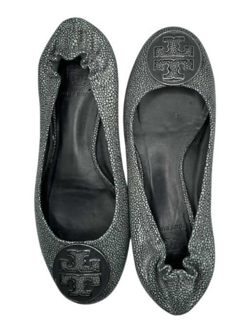 Tory Burch Shoe Size Est 7.5 Green metalic Diamonds Ballet Flats Green / Est 7.5