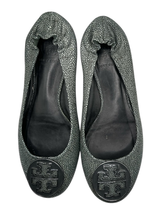 Tory Burch Shoe Size Est 7.5 Green metalic Diamonds Ballet Flats Green / Est 7.5