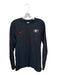 Nike Size S Black & Red Cotton Blend UGA Waffle Men's Sweatshirt Black & Red / S