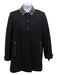Burberry Brit Size 14 Black Wool Studded Collar Buttons Peacoat Coat Black / 14