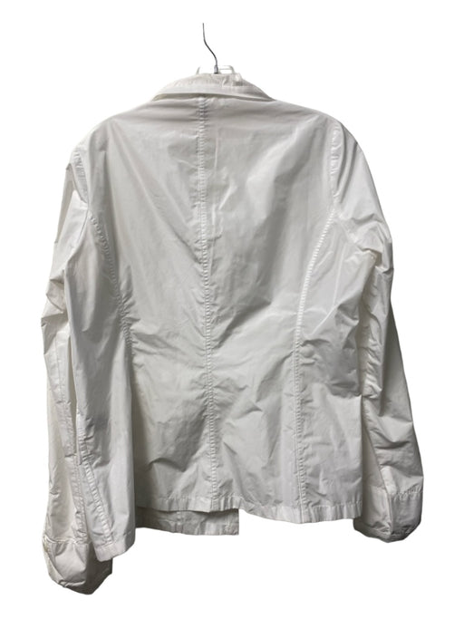 Hovman Size 42 White Polyester Long Sleeve Collared Button Down Top White / 42