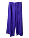 Theory Size 4 Violet Polyester Blend Wide Leg Side Pockets Pleat Detail Pants Violet / 4