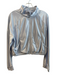 Athleta Size XXL Girls Silver Polyester Front Zip Pockets Elastic Waist Jacket Silver / XXL Girls