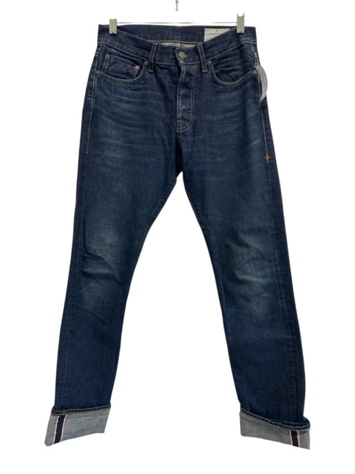 Imogene + Willie Size 26 Dark Wash Cotton Denim Cuffed Button Fly Jeans Dark Wash / 26